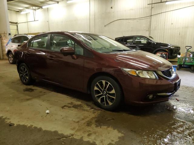 19XFB2F87FE110234 - 2015 HONDA CIVIC EX MAROON photo 4