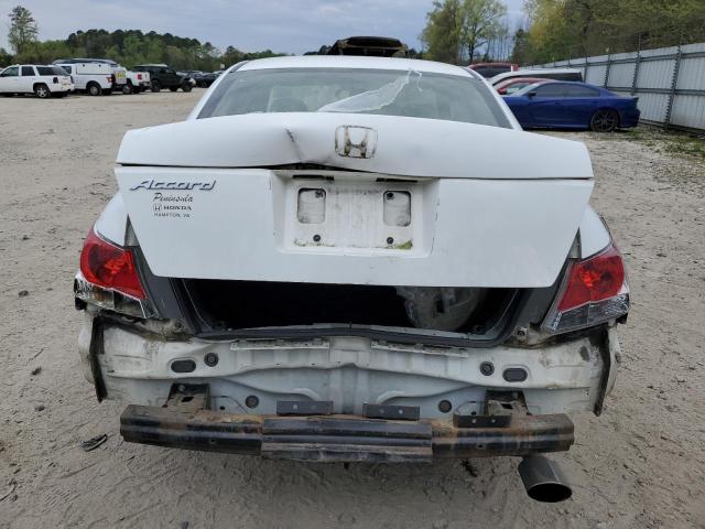 JHMCP26368C077986 - 2008 HONDA ACCORD LX WHITE photo 6