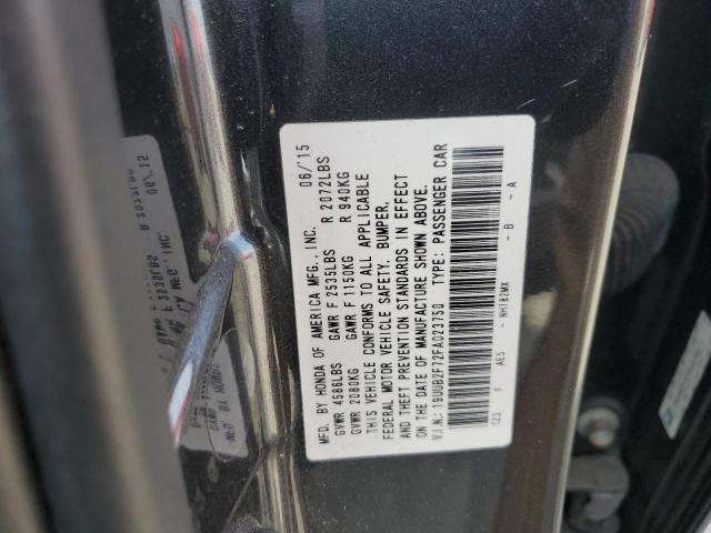 19UUB2F72FA023750 - 2015 ACURA TLX ADVANCE GRAY photo 12