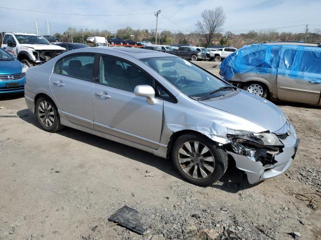 19XFA1F81AE046911 - 2010 HONDA CIVIC EX SILVER photo 4