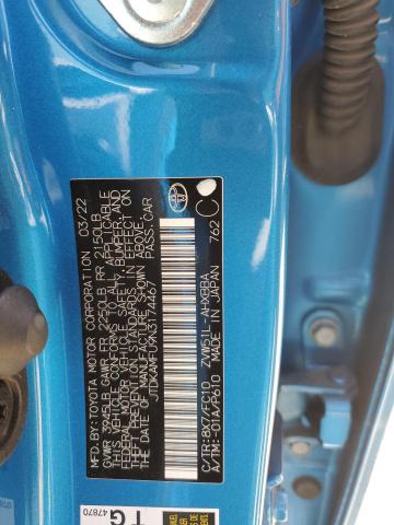 JTDKAMFU9N3174467 - 2022 TOYOTA PRIUS NIGHT SHADE 蓝色 照片 12