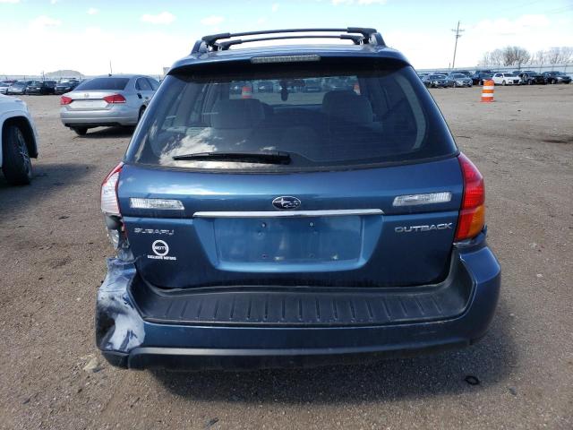 4S4BP61C567304467 - 2006 SUBARU LEGACY OUTBACK 2.5I BLUE photo 6