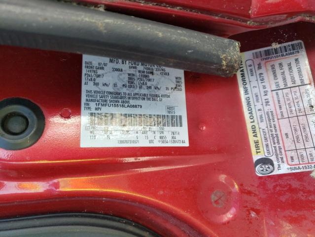 1FMFU15518LA08879 - 2008 FORD EXPEDITION XLT RED photo 14