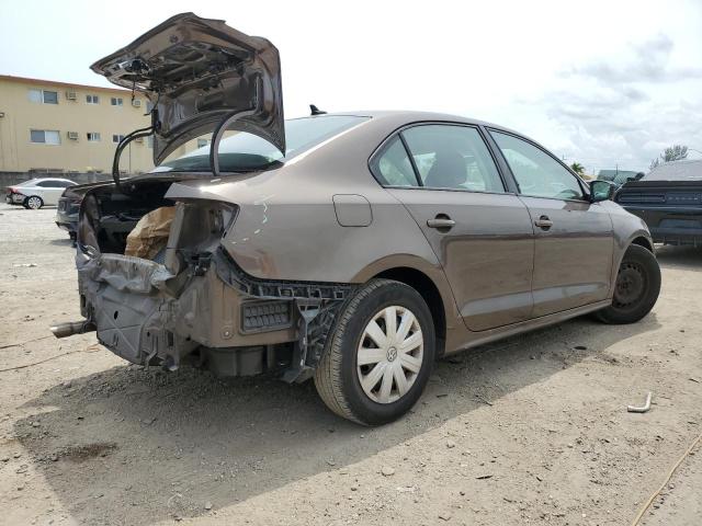 3VW2K7AJ2FM422373 - 2015 VOLKSWAGEN JETTA BASE بني صورة 3