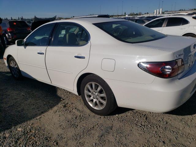 JTHBF30G220079842 - 2002 LEXUS ES 300 WHITE photo 2