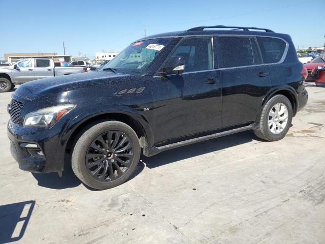 JN8AZ2NE6G9124665 - 2016 INFINITI QX80 BLACK photo 1