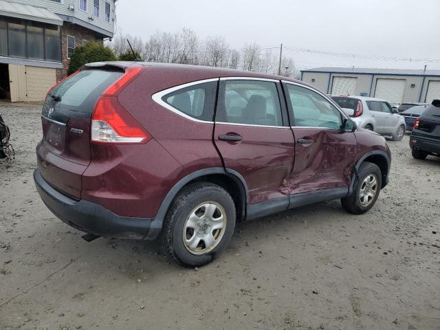 5J6RM4H32EL106290 - 2014 HONDA CR-V LX BURGUNDY photo 3