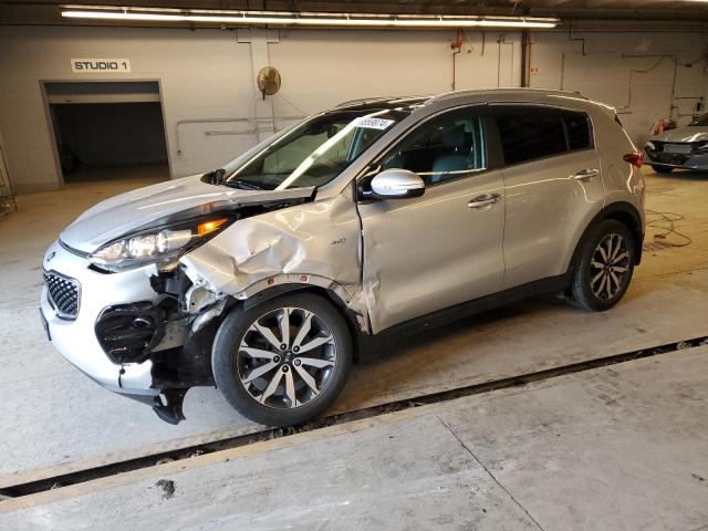 KNDPNCAC0H7128378 - 2017 KIA SPORTAGE EX SILVER photo 1