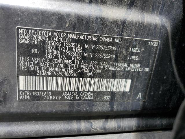 2T3A1RFV5MC160516 - 2021 TOYOTA RAV4 XLE PREMIUM CHARCOAL photo 13