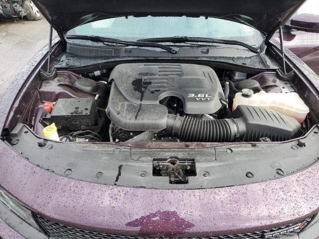 2C3CDXMG0NH104836 - 2022 DODGE CHARGER GT PURPLE photo 11