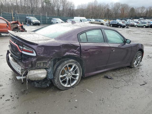 2C3CDXMG0NH104836 - 2022 DODGE CHARGER GT PURPLE photo 3