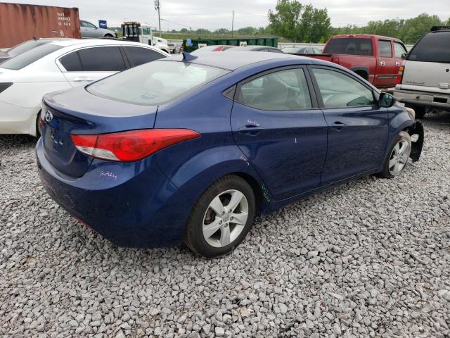 KMHDH4AE5DU590797 - 2013 HYUNDAI ELANTRA GLS BLUE photo 3