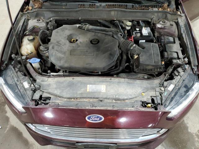 3FA6P0H91DR364237 - 2013 FORD FUSION SE BURGUNDY photo 11