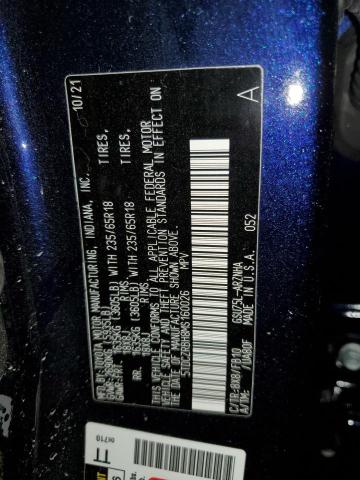 5TDCZRBH8MS160026 - 2021 TOYOTA HIGHLANDER L BLUE photo 13