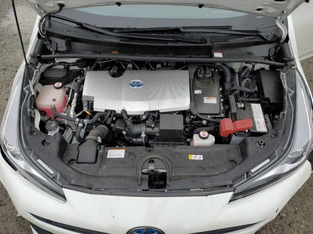 JTDL9RFU9K3011789 - 2019 TOYOTA PRIUS WHITE photo 11