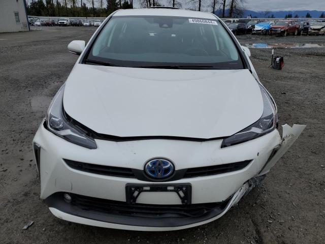 JTDL9RFU9K3011789 - 2019 TOYOTA PRIUS WHITE photo 5