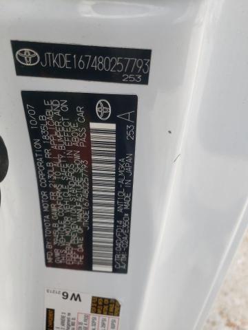 JTKDE167480257793 - 2008 TOYOTA SCION TC 白色 照片 12