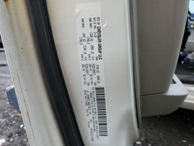 2A4RR5D19AR273615 - 2010 CHRYSLER TOWN & COU TOURING თეთრი ფოტო 13