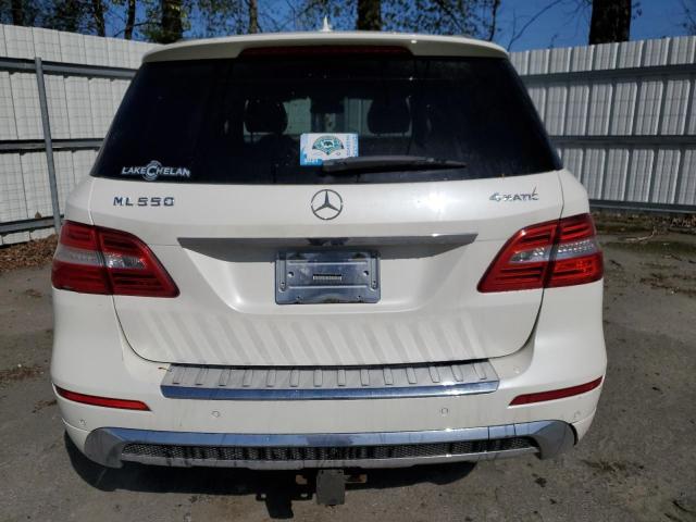 4JGDA7DB4EA305145 - 2014 MERCEDES-BENZ ML 550 4MATIC WHITE photo 6