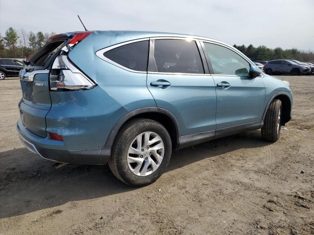 2HKRM4H53FH700643 - 2015 HONDA CR-V EX GREEN photo 3