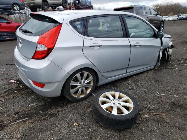 KMHCU5AE3DU088688 - 2013 HYUNDAI ACCENT GLS SILVER photo 3