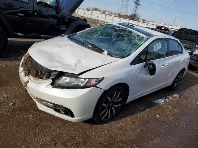 19XFB2F94FE042967 - 2015 HONDA CIVIC EXL WHITE photo 1