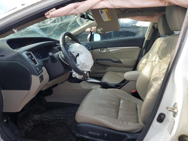 19XFB2F94FE042967 - 2015 HONDA CIVIC EXL WHITE photo 7