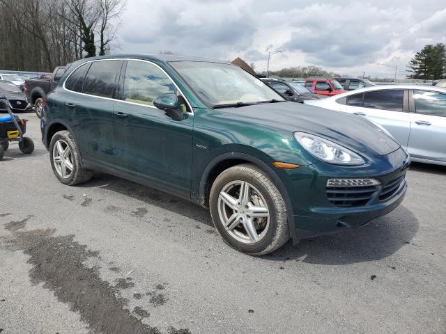 WP1AE2A23BLA92237 - 2011 PORSCHE CAYENNE S HYBRID GREEN photo 4