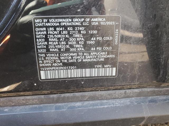 1V2WNPE82PC017201 - 2023 VOLKSWAGEN ID.4 PRO S 黑色 照片 13