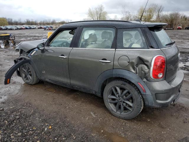 WMWZC5C54CWM12455 - 2012 MINI COOPER S COUNTRYMAN GRAY photo 2