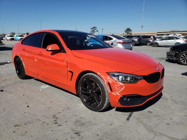 WBA4J3C5XJBG97156 - 2018 BMW 430XI GRAN COUPE ORANGE photo 4