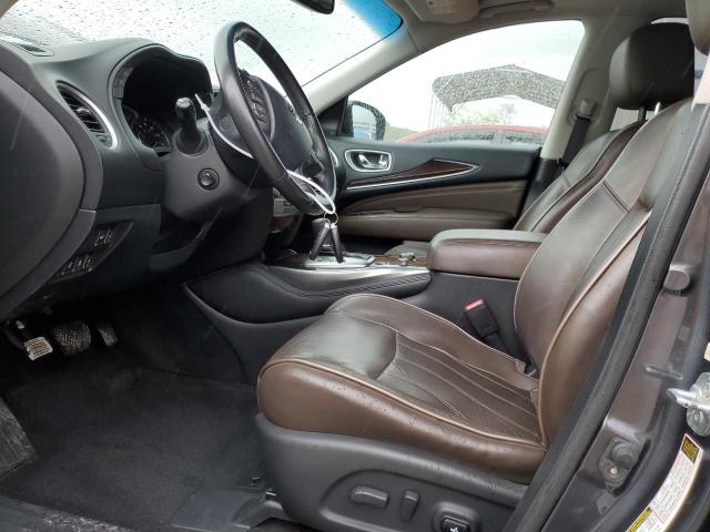 5N1AL0MN0DC301076 - 2013 INFINITI JX35 GRAY photo 7