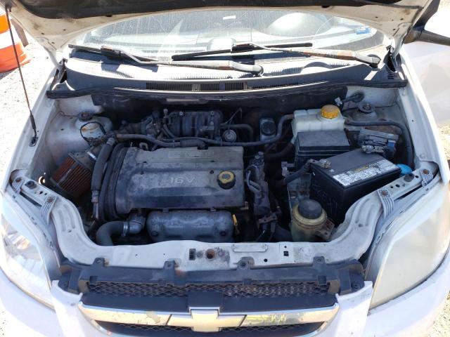 KL1TD56687B058163 - 2007 CHEVROLET AVEO BASE WHITE photo 11