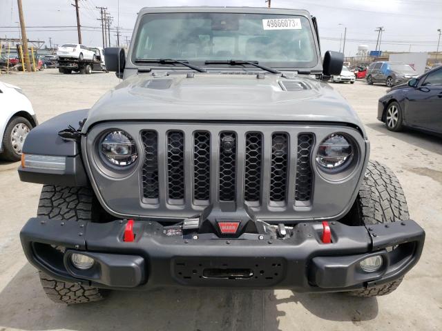 1C6JJTBG1ML603323 - 2021 JEEP GLADIATOR RUBICON GRAY photo 5