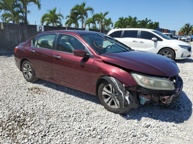 1HGCR2F35FA167779 - 2015 HONDA ACCORD LX BURGUNDY photo 4