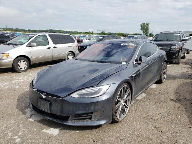 5YJSA1E28HF192769 - 2017 TESLA MODEL S Կապույտ լուսանկար 2