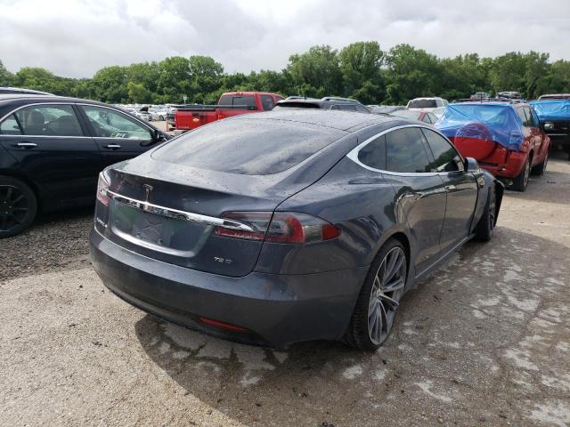 5YJSA1E28HF192769 - 2017 TESLA MODEL S Կապույտ լուսանկար 4