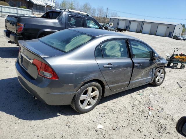 2HGFA16689H308472 - 2009 HONDA CIVIC LX-S GRAY photo 3