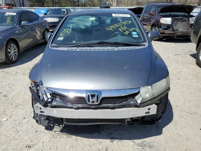 2HGFA16689H308472 - 2009 HONDA CIVIC LX-S GRAY photo 5