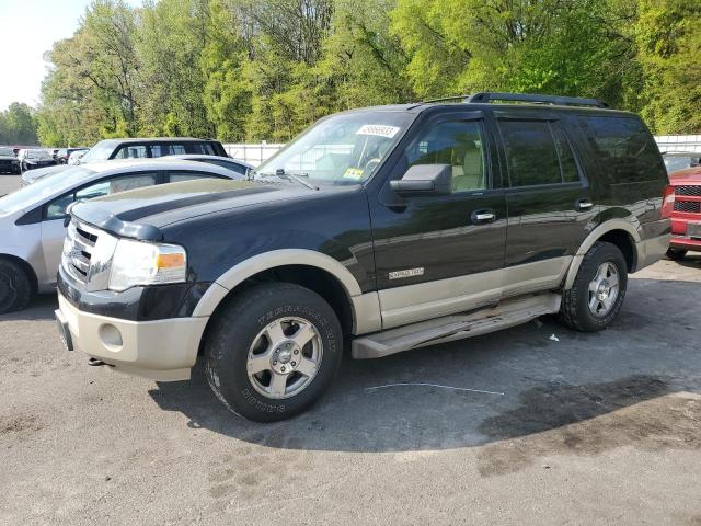 1FMFU18508LA13874 - 2008 FORD EXPEDITION EDDIE BAUER BLACK photo 1
