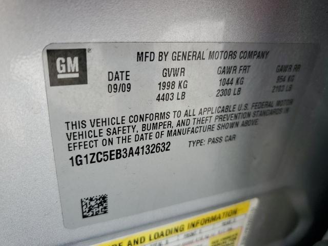 1G1ZC5EB3A4132632 - 2010 CHEVROLET MALIBU 1LT 银色 照片 13