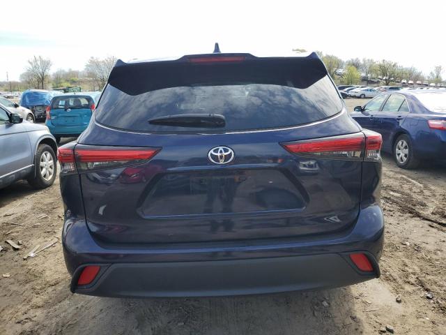 5TDGZRBH0NS589552 - 2022 TOYOTA HIGHLANDER XLE BLUE photo 6