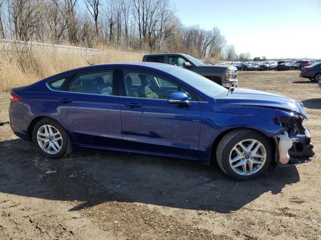 1FA6P0H75F5108901 - 2015 FORD FUSION SE BLUE photo 4