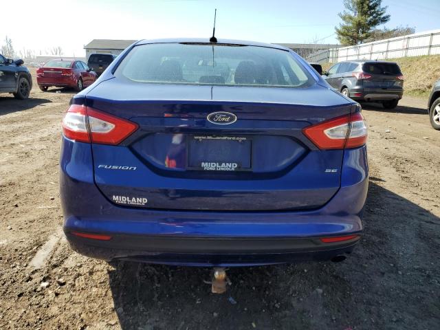 1FA6P0H75F5108901 - 2015 FORD FUSION SE BLUE photo 6