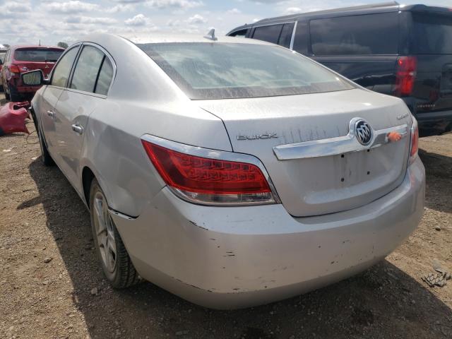 1G4GB5EG7AF124546 - 2010 BUICK LACROSSE CX SILVER photo 3