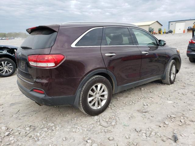 5XYPG4A5XGG012141 - 2016 KIA SORENTO LX MAROON photo 3