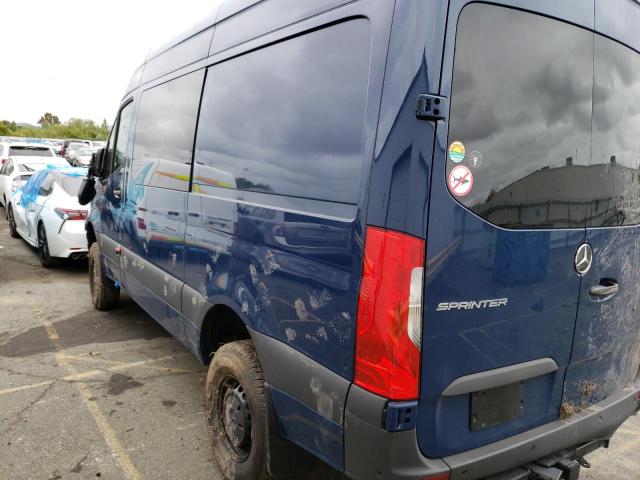 W1W4EBVY6NT102118 - 2022 MERCEDES-BENZ SPRINTER 2500 BLUE photo 2