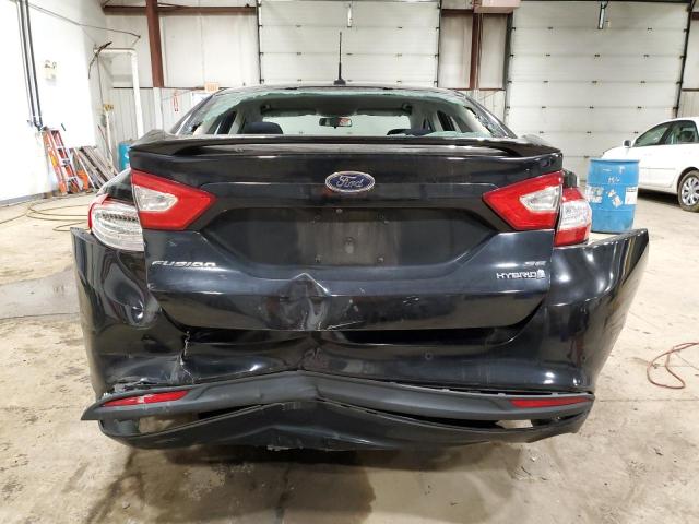 3FA6P0LU8GR322731 - 2016 FORD FUSION SE HYBRID BLACK photo 6