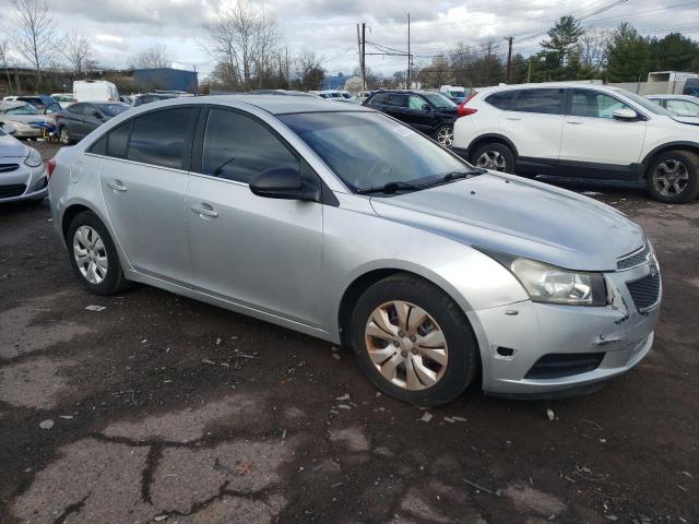 1G1PC5SH6C7400347 - 2012 CHEVROLET CRUZE LS SILVER photo 4