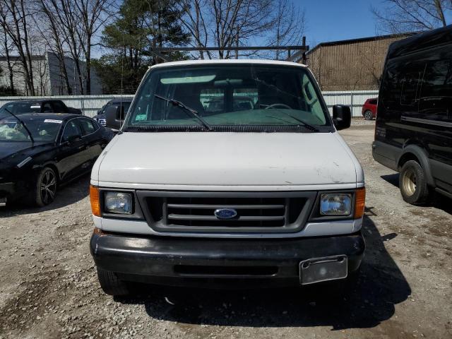 1FTNE24W85HA79122 - 2005 FORD ECONOLINE E250 VAN WHITE photo 5